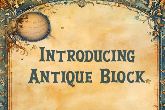 Antique Block Print: Vintage Fonts for Local Business Branding