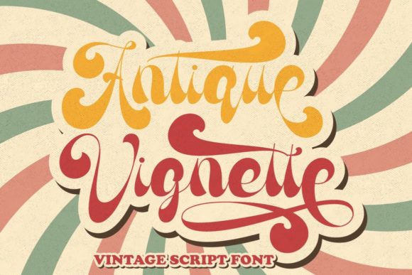 Antique Vignette: Vintage Script Amp Fonts Review