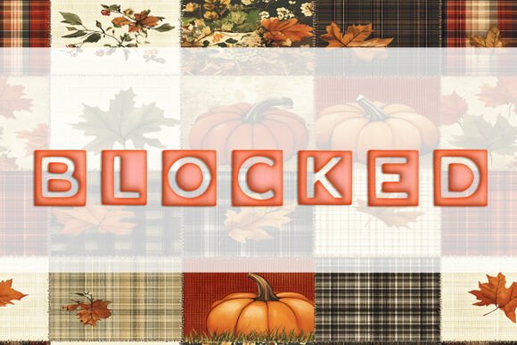 Blocked Fonts for Display Projects