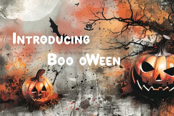Boo Oween: A Spooky Font for Embroidery