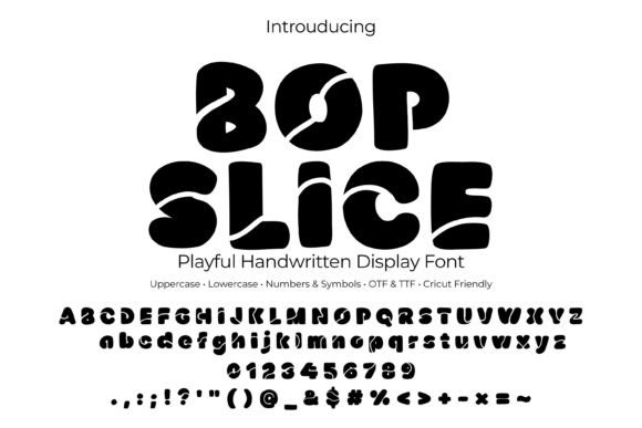Bopslice: Bold Bubble Display Font for Crafters