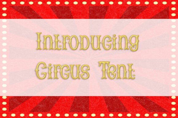 Circus Tent: Bold Display Fonts for Creative Branding