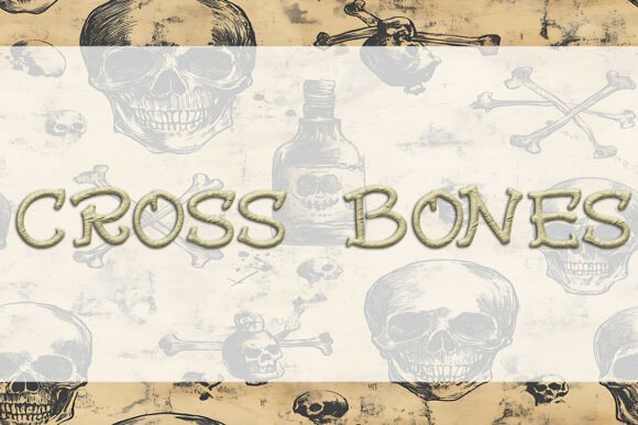 Cross Bones Fonts for Display Designs