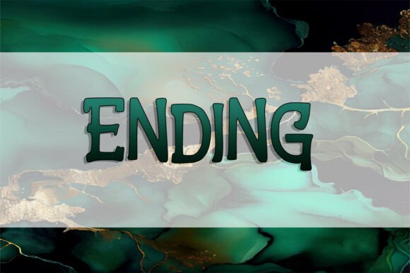 Ending Fonts: A Display for Local Business Branding