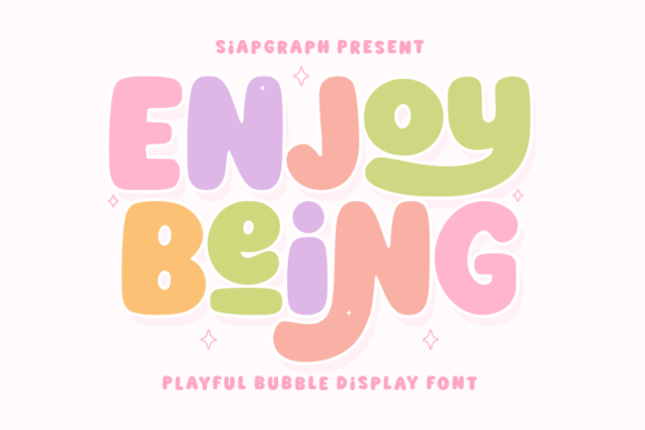 Enjoy Being: A Fun Display Font for Handmade Businesses