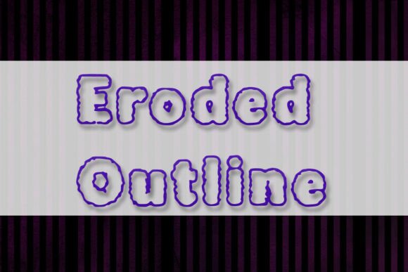Eroded Outline: Bold, Raw, and Ready for Embroidery