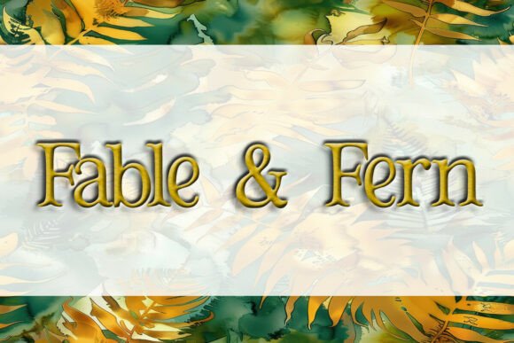Fable Fern: A Display Font for Creative Design