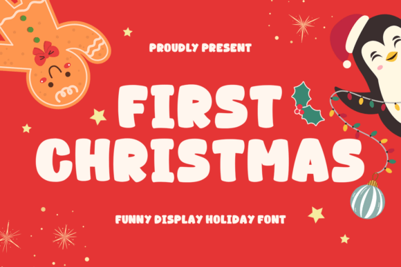First Christmas – Festive Display Font