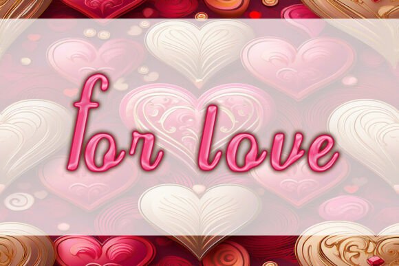 For Love: A Display Font for Bold Design