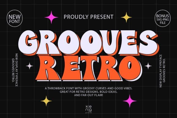 Grooves Retro: Bold Display Fonts for Vintage Design