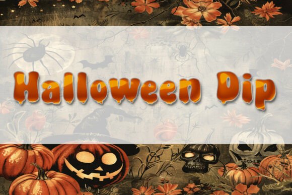 Halloween Dip: A Halloween Font for Creative Design