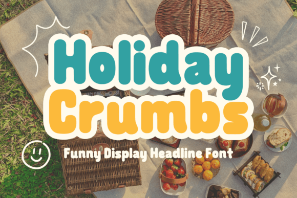 Holiday Crumbs: A Festive Display Font for Creative Projects