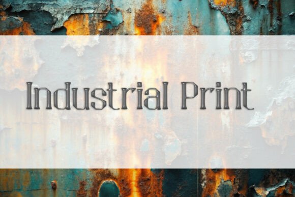 Industrial Print: Bold Fonts for Local Business Branding