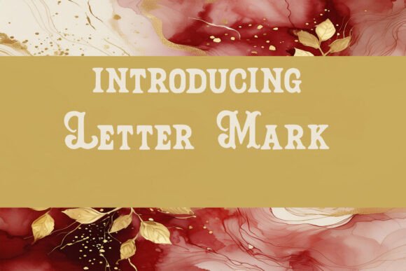 Letter Mark Fonts for Elegant Display