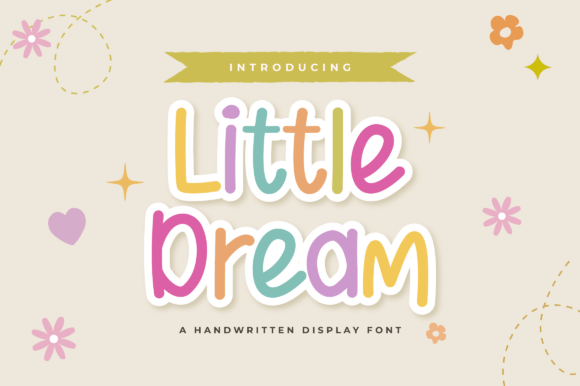 Littledream: Whimsical Font for Embroidery Projects