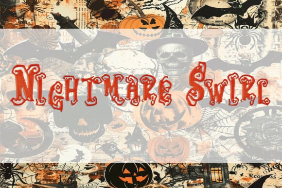 Nightmare Swirl: A Display Font for Bold Design
