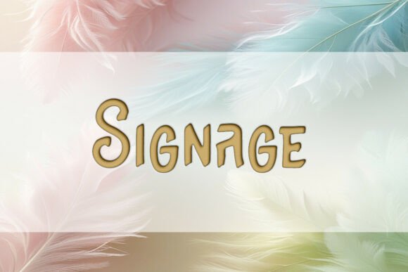 Signage Fonts for Display Projects
