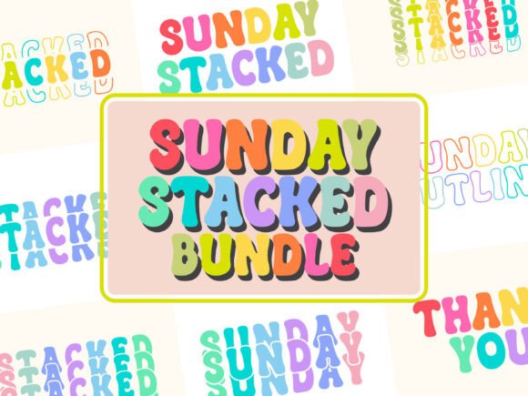 Sunday Stacked: A Retro Font Review for Embroidery Projects