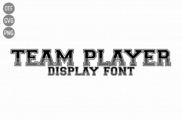 Team Player: A Bold Embroidery Font for Dynamic Projects