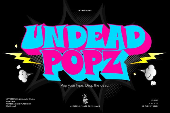 Undead Popz: Bold Display Fonts for Handmade Creators