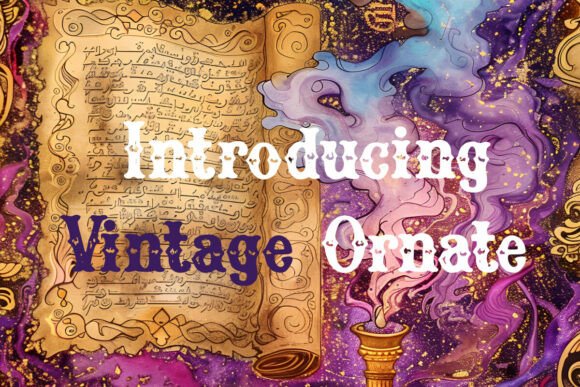 Vintage Ornate Fonts for Display Projects