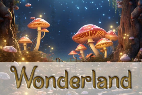 Wonderland Fonts: A Display Typeface for Creative Branding